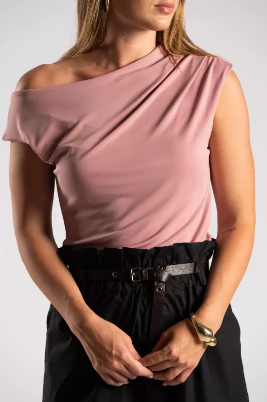 Blouse Sleeveless Drape