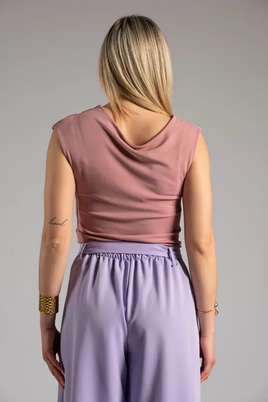 Blouse Sleeveless Drape