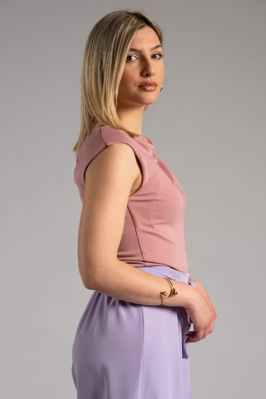 Blouse Sleeveless Drape