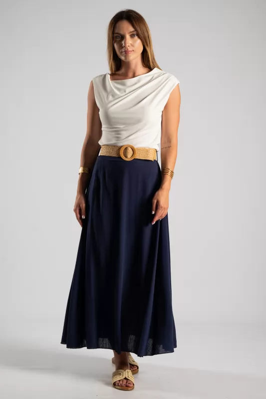 Blouse Sleeveless Drape