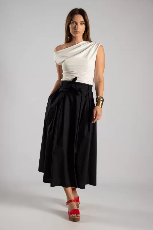 Blouse Sleeveless Drape