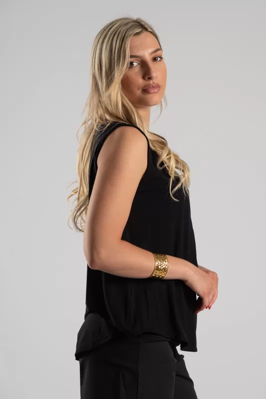Blouse Sleeveless Pleat Pin