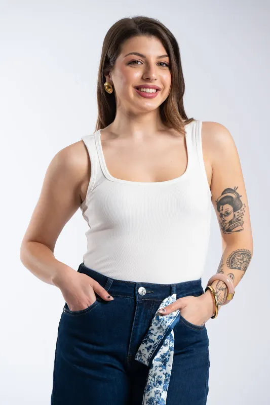Rib Basic Sleeveless Top