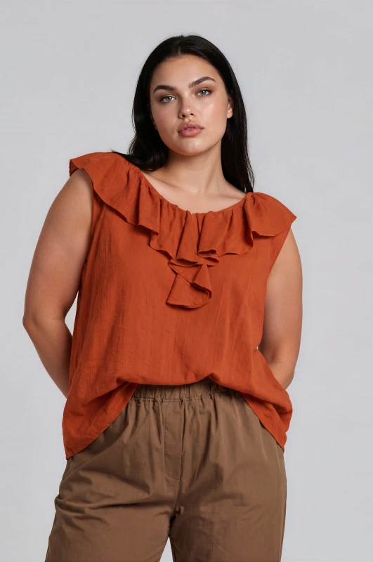  Blouse Sleeveless V Neck