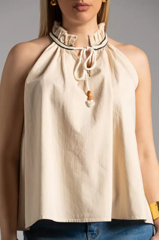 Blouse Sleeveless Cotton
