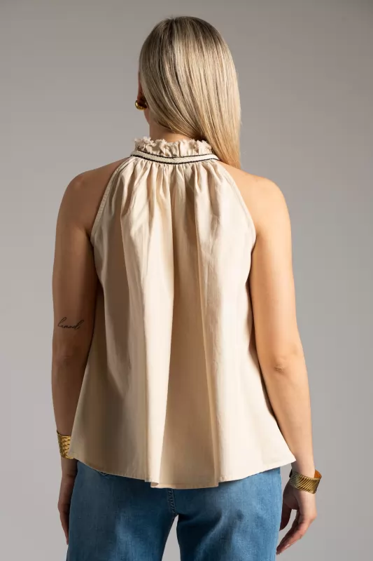 Blouse Sleeveless Cotton