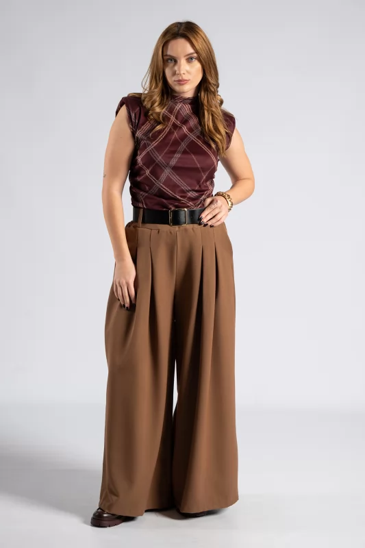 Sleeveless Blouse Pads Chains