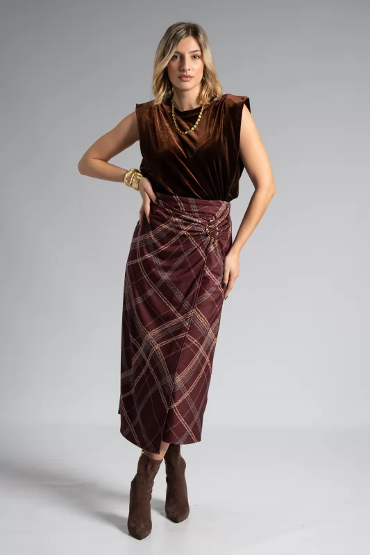 Sleeveless Velvet Blouse