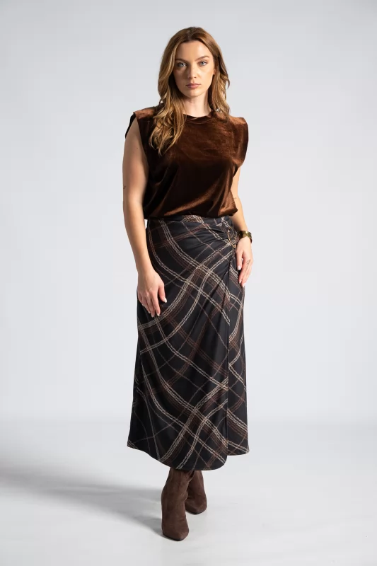 Sleeveless Velvet Blouse