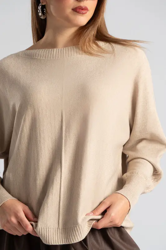 Blouse Embossed Knitting Sleeves