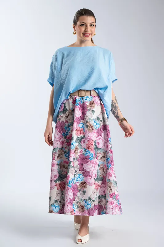 Μπλούζα Ασύμμετρη Μανίκια Νυχτερίδα