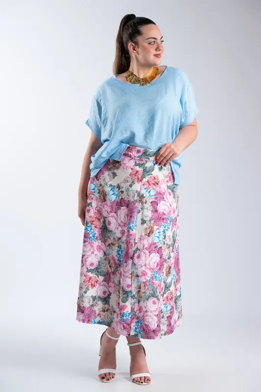 Μπλούζα Ασύμμετρη Μανίκια Νυχτερίδα