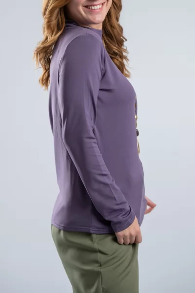 Μπλούζα Basic Lupeto Amethyst