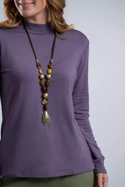 Μπλούζα Basic Lupeto Amethyst