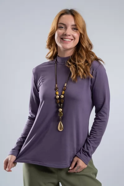 Μπλούζα Basic Lupeto Amethyst