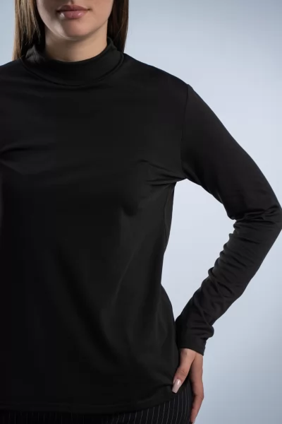 Μπλούζα Basic Lupeto Μαύρη