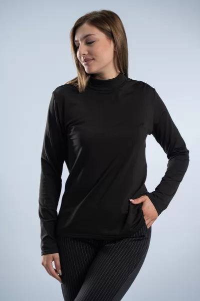 Μπλούζα Basic Lupeto Μαύρη