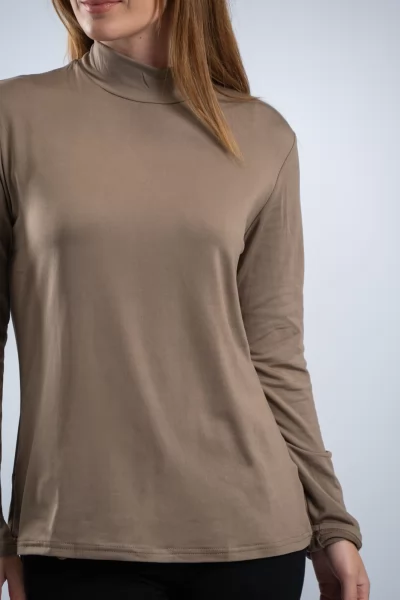 Μπλούζα Basic Lupeto Μόκα