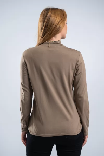 Μπλούζα Basic Lupeto Μόκα