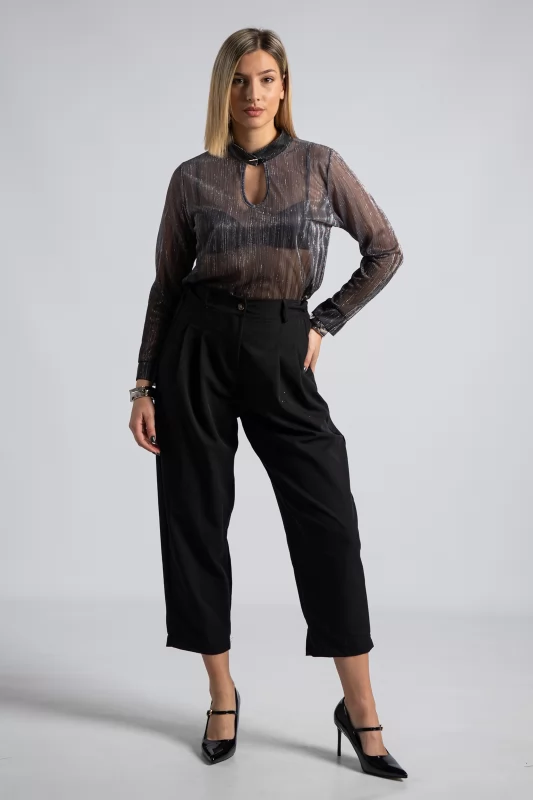 Blouse C-throu Clasp Pencil