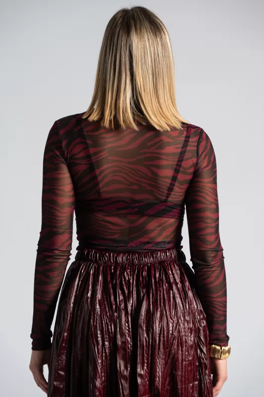 C-Throu Blouse Zebra