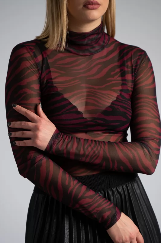 C-Throu Blouse Zebra