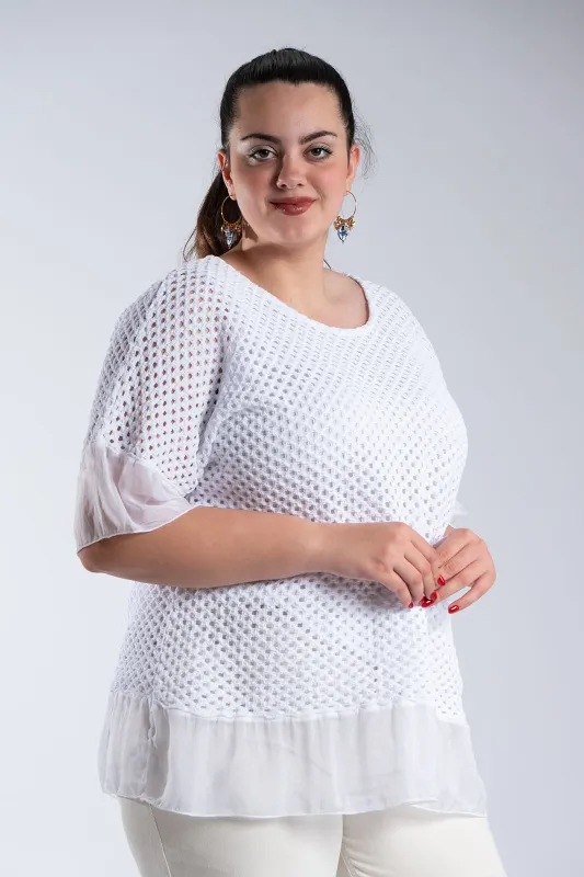 Crochet Blouse C-Through Details 