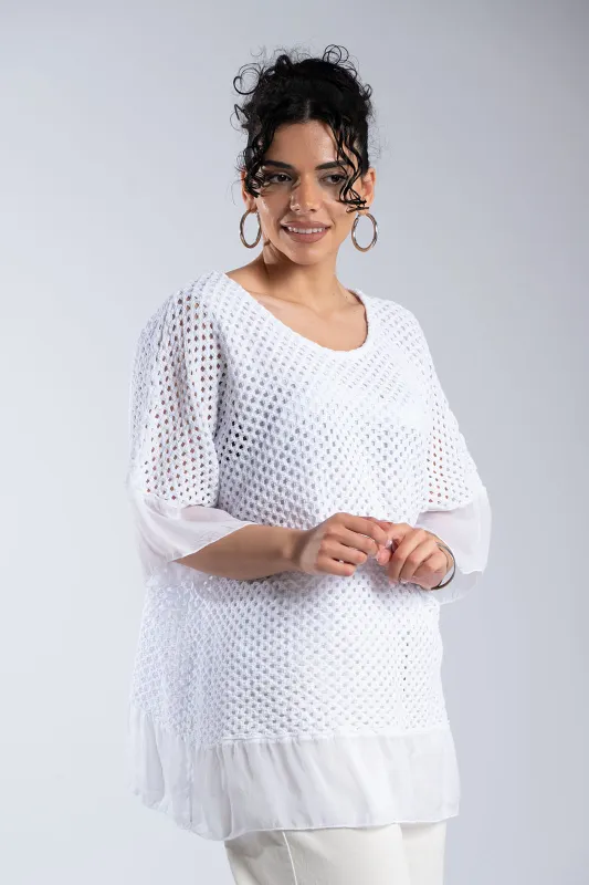 Crochet Blouse C-Through Details 