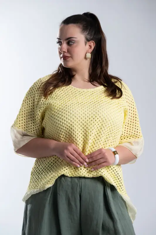 Crochet Blouse C-Through Details 