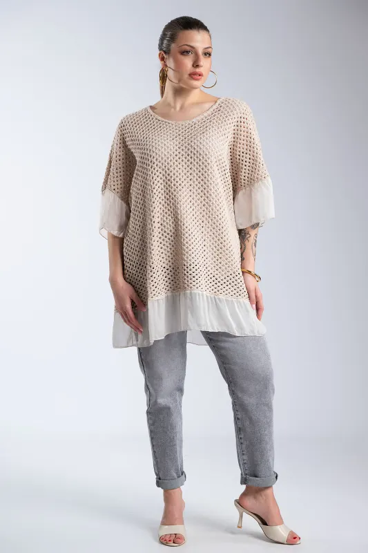 Crochet Blouse C-Through Details 