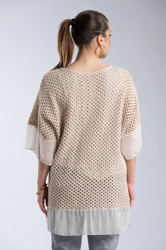 Crochet Blouse C-Through Details 