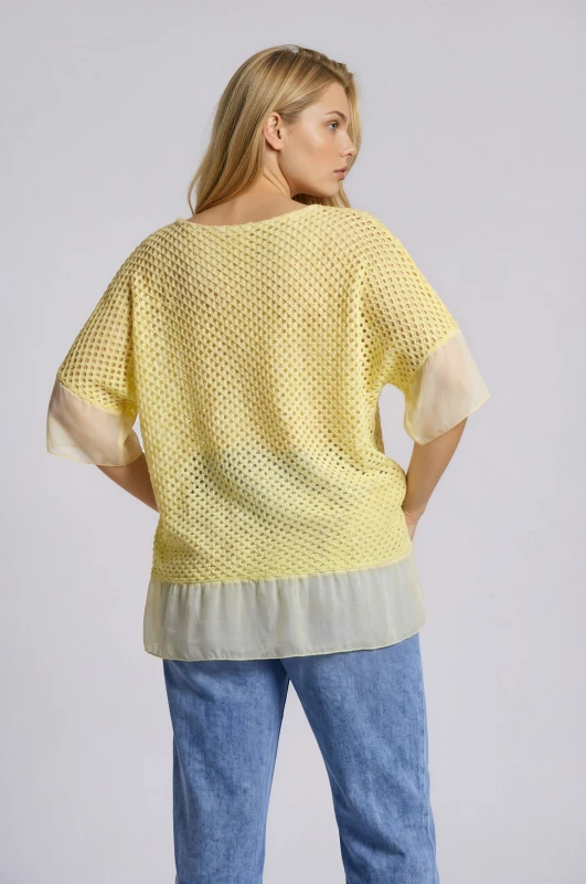 Μπλούζα Crochet Διάφανες Λεπτομέρειες