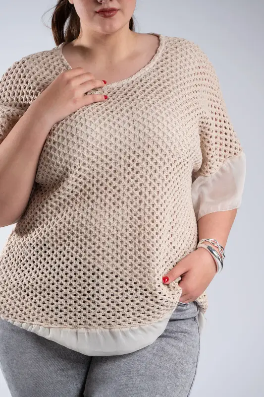 Crochet Blouse C-Through Details 