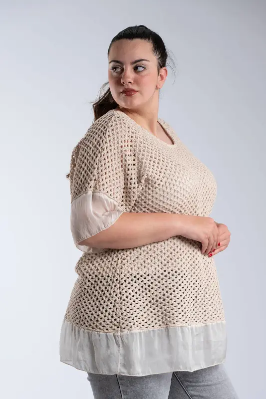 Crochet Blouse C-Through Details 