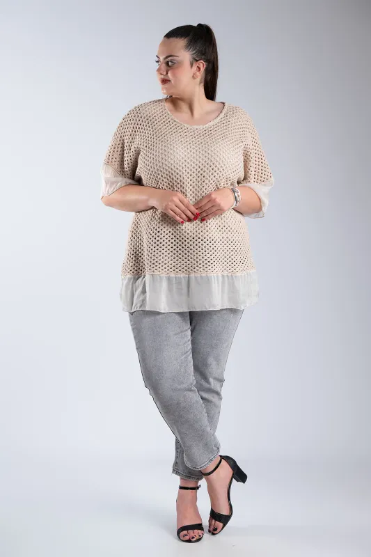 Crochet Blouse C-Through Details 