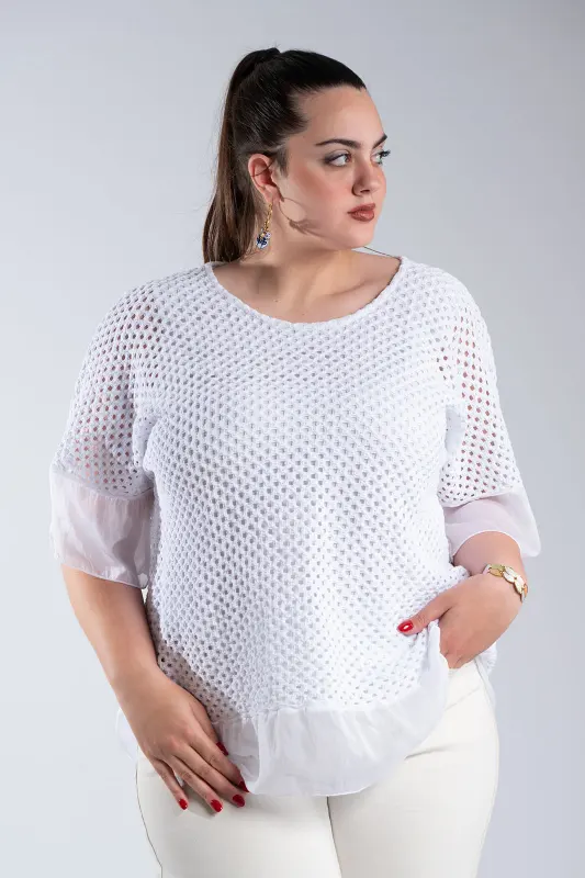 Crochet Blouse C-Through Details 