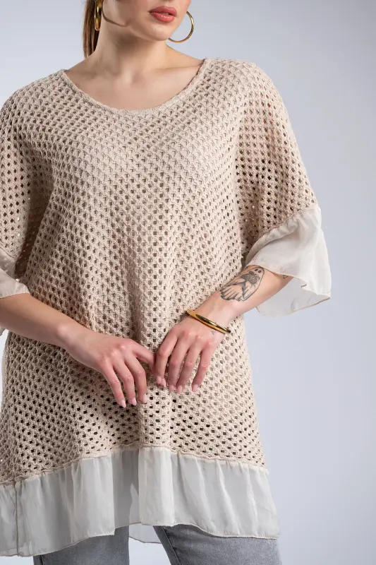 Crochet Blouse C-Through Details 