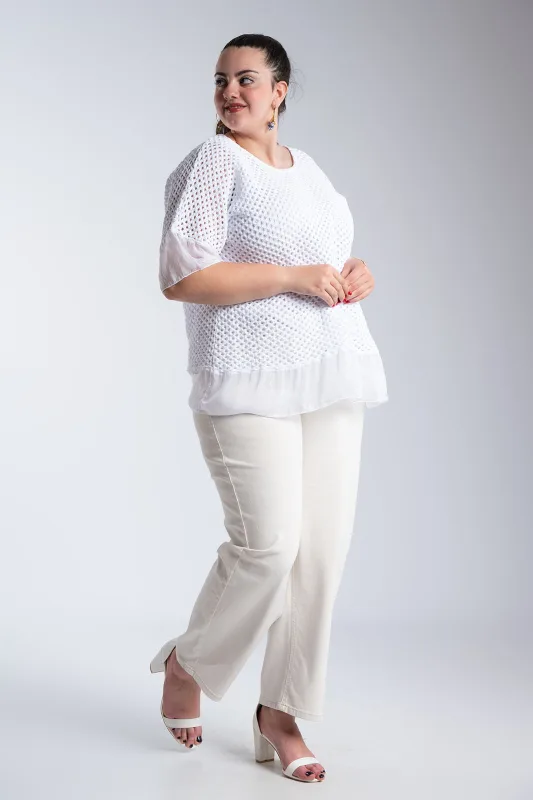 Crochet Blouse C-Through Details 
