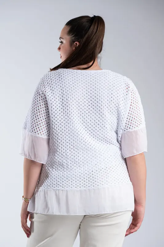 Crochet Blouse C-Through Details 