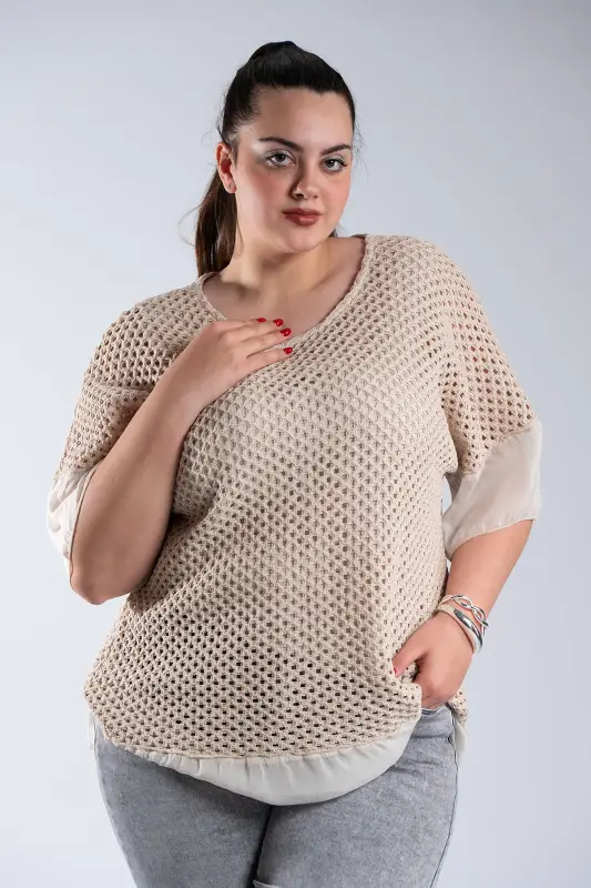 Crochet Blouse C-Through Details 