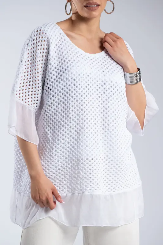 Crochet Blouse C-Through Details 