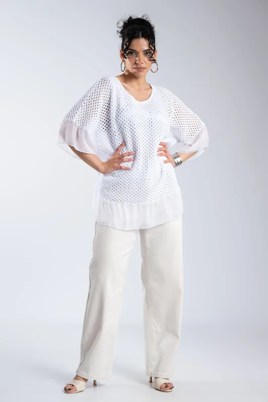 Crochet Blouse C-Through Details 
