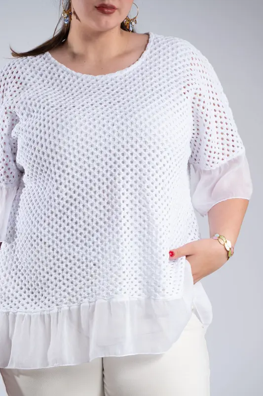 Crochet Blouse C-Through Details 