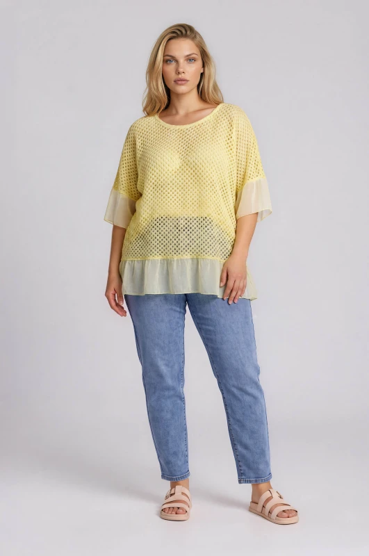 Μπλούζα Crochet Διάφανες Λεπτομέρειες