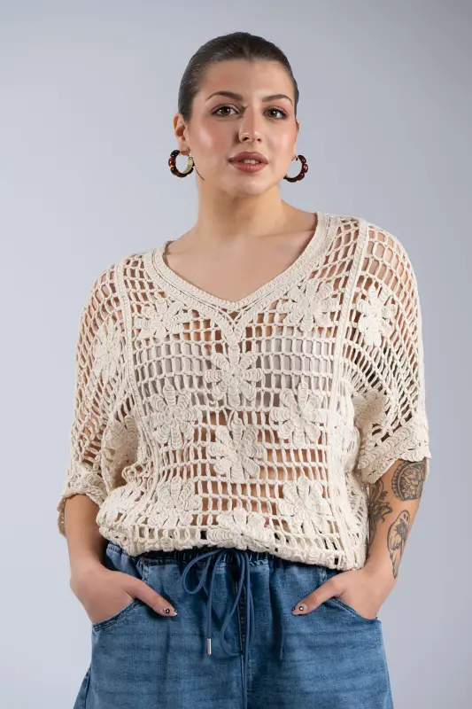 Μπλούζα Crochet Margaret