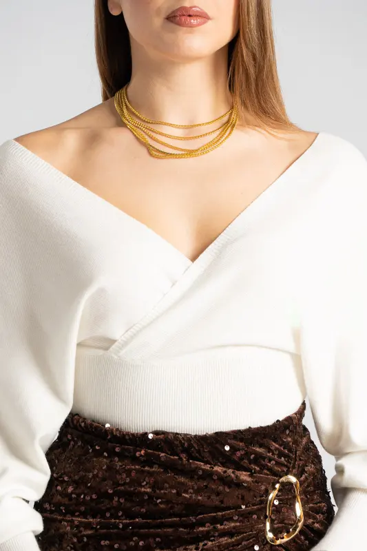 Crop-top Wrapped Thread 