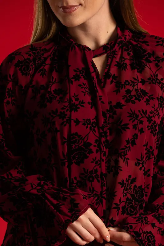 Μπλούζα Δέσιμο Floral Σχέδιο