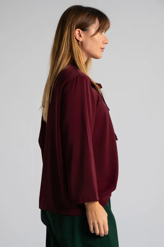 Blouse Tie Neckline