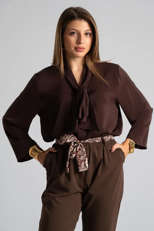 Blouse Tie Neckline