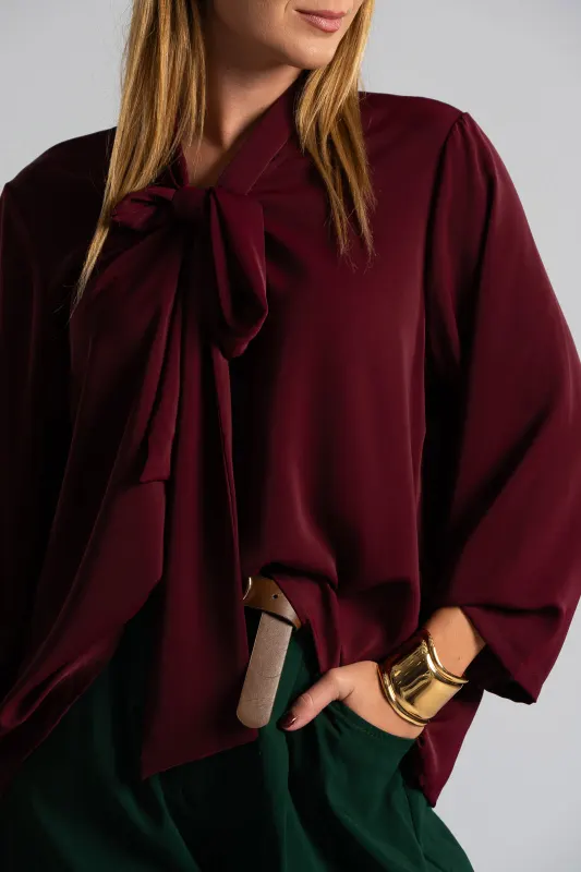 Blouse Tie Neckline